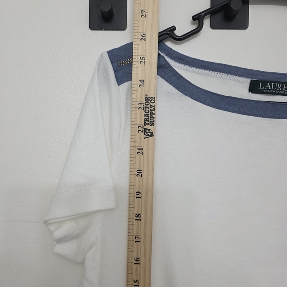 Ralph Lauren Blue and White Supper Soft Cotton Short Sleeve T-Shirt Size L - Picture 9 of 11